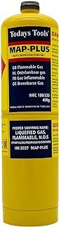 Map Plus Gas Disposable Cylinder Bottle 400g Cartridge for Blow Torch Jet Burner Torch Tools Plumbing Canisters for Plumbers Soldering Torch (1)