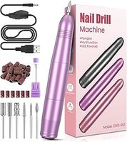 Electric Nail Files, Professional Nail Drill for Acrylic Nails Gel, Electric Nail Drill 20000 RPM, Adjustable Speed E File for Nails, Electric Manicure Pedicure Kit Gifts for Beginner Girl Women Mum