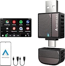 Android Auto Wireless Adapter UK, Bytewave Wireless Android Auto Adapter - Premium NFC WiFi Bluetooth Connection, [Seamless Plug&Play Latency-Free], Compatible with OEM Android Auto Equipped Vehicles