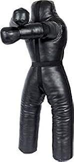 LEATHERAY MMA Jiu Jitsu Judo Punching Bag Grappling Dummy Standing Position Wrestling Throwing BJJ Dummy Jiu Jitsu Punching Bag Black -Unfilled
