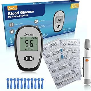 Blood Glucose Meter With Individually wrapped Blood Glucose Test Strips Blood Sugar Monitor With Hypo & Ketone Warning Glucometer -in mmol/L