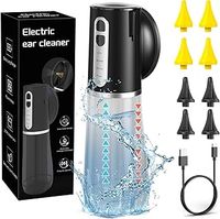 COTINSE Ear Wax Removal Kit, Safe Electric Ear Cleaner, Rechargeable Ear Irrigation Kit with 4 Cleaning Modes, IPX7 Waterproof, 2-in-1 Water Tank, 8 Reusable Tips Ear Cleaning Tool for Adult Kids