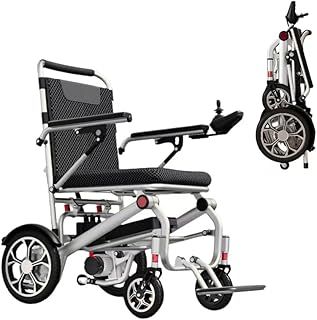 D06 Ultra Lightweight Electric Folding Wheelchair, 14.9 kg, Compact and Airline-Friendly, with 12A Lithium Battery, Supports Up to 150 kg – Perfect for Travel and Daily Use