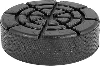 Car Bottle Jack Rubber Pad Protector Jacking Lifting Tool Pinch Weld Adapter Side Disk 25mm Hole For Most 3-4 Ton Hydraulic Jacks