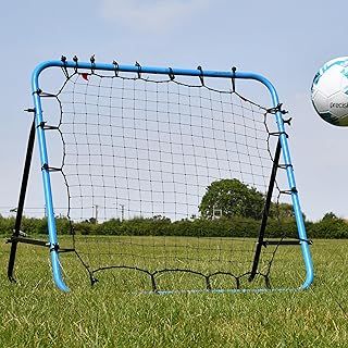 PrecisionPLAY Adjustable Rebounder Multi-Sport Training Equipment, High-Tension Net for Football, Handball and Hockey, 100cm x 100cm