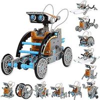 STEM 12-in-1 Education Solar Robot Toys-190 Pieces DIY Building Toy Construction Science Experiment Engineering Kit for kids toys gifts for boys girls Aged 8 9 10 11 12+