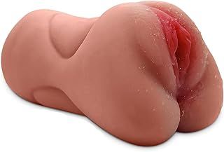 HUANXA 3 in 1 Portable Soft Silica Gel Materia and TPE Material Strong Sucking Handheld Pocket Pussies Suitable for Men, Good Company for Night Games Suitable for Male Beginners