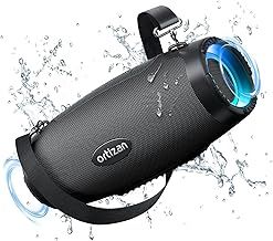 Ortizan Bluetooth Speakers 80W Speakers Wireless Bluetooth 5.0 With Deep Bass, Outdoor Speaker with IPX7 Waterproof, 12H Playtime, Powerbank, Stereo Pairing, Preset EQ, LED Light for Party, Camping