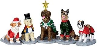 Lemax Village Collection Costumed Canines Set of 5# 32126