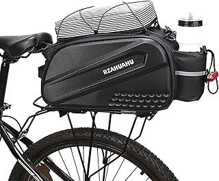 LEFOR·Z Bike Rear Rack Bag Bicycle Panniers Bags Waterproof Cycling Bike Rear Seat Bag 10L Capacity Bike Trunk Storage Bag with Reflective Strip,Taillight Loop,Shoulder Strap for Commuter Outdoor