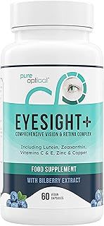 Eyesight Plus AREDS2 Eye Supplement - 60-Day Eye Health Capsules with Lutein, Zeaxanthin & Bilberry