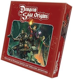 Dungeon Saga Origins Core Game – Cooperative Fantasy Miniatures Board Game for 1–5 Players, 45+ Quests, 26 Detailed Miniatures – Epic Dungeon-Crawling Adventure by Mantic Games