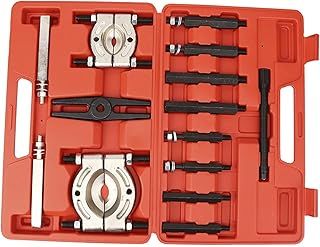 14pcs Bearing Separator Puller Set, Heavy Duty 5 Ton Capacity Gearbox Bearing Puller Separator Set Alloy Steel 2in and 3in Bearing Splitter Tool Kit with Case for Car Repair