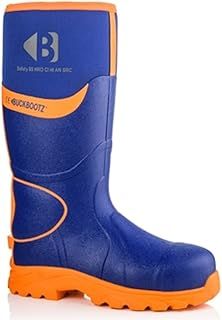 Buckbootz Bbz6000bk Black Safety Wellington Boots