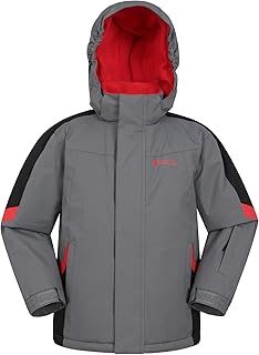 Mountain Warehouse Raptor Kids Ski Jacket - Snowproof, Fleece Lined Snow Coat with Hood - Boys and Girls Winter Warm Skiing, Snowboarding & Outdoors