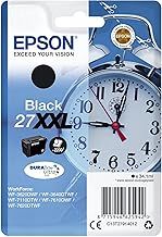 Epson 27XXL Black Alarm Clock Extra High Yield Genuine, DuraBrite Ultra Ink Cartridge