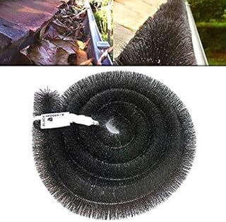 3 x Hedgehog Gutter Brush Guard 100mm Black 4m Clean Leaf & Debris Free 12m
