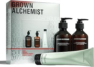 Grown Alchemist Body Heroes Holiday Gift Set – Body Cleanser, Smoothing Exfoliant and Hydrating Cream - Natural Moisturiser, Exfoliating Shower Wash - Luxury Vegan Beauty Skin Care Set