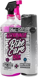 Muc-Off Bike Care Duo Kit - Bike Cleaning Kit, Cleaning Bundle for MTB/Road/Gravel Bikes - Set Includes Bike Cleaner and Bike Protect, Black