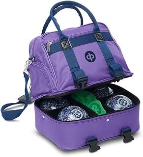 SGL DRAKES PRIDE PURPLE CROWN GREEN/FLAT GREEN 4 BOWL MIDI BAG **B4248**