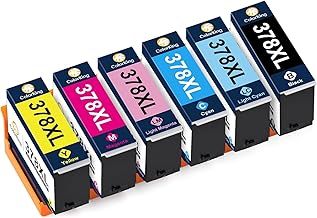 ColorKing 378 378XL Compatible for Epson 378XL Ink Cartridges for Epson XP 8700 Printer Ink Cartridges XP-8500 XP-8505 XP-8600 XP-8605 (6 Packs)