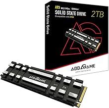 addlink A93 2TB M.2 SSD Storage Expansion for PS5 Consoles with Heatsink, Up to 7400 MB/s, Gen 4 PCIe NVMe 2280, Expansion for PC & Playstation 5, SLC Cache Internal Solid state drive made in Taiwan