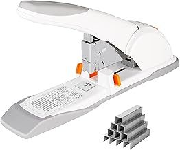 Amazon Basics Heavy-Duty Stapler, 130 Sheets, White