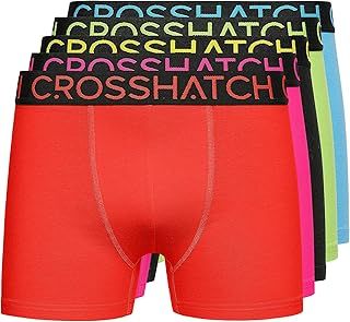 Crosshatch Mens Boxers Shorts (5 Pack) Multipacked Underwear Gift Set AMBERSAND