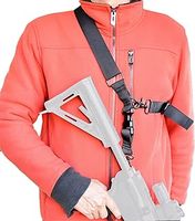 Rifle Sling 2 Point Sling One Point Sling Airsoft Sling Multi-use Rifle Strap Fast Adjustable Gun Carry Strap with Metal Clips Fit Most Gun Ring or Mount