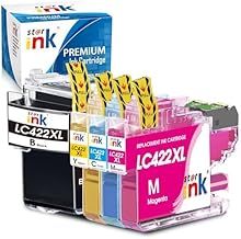 LC422XL Ink Cartridges Replacement for Brother LC422XL LC422 LC-422VAL Ink Cartridges Compatible with Brother MFC-J5740DW MFC-J6940DW MFC-J5340DW MFC-J5345DW MFC-J6540DW (4-Pack)
