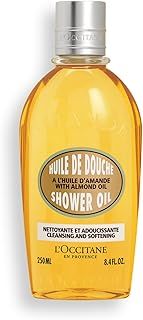 L'OCCITANE Almond Shower Oil 250ml | Moisturising & Nourishing | Vegan & 99% Readily Biodegradable | Luxury & Clean Beauty Body Wash for All Skin Types