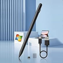 Microsoft Surface Pro Pen - Stylus for Surface Pro 11/10/9/8/7/6/5/4 & Go/Laptop/Studio/Book - Palm Rejection, Rechargeable, 4096 Pressure Sensitivity, Magnetic Attraction