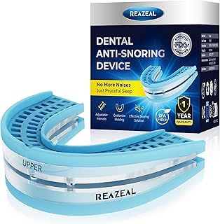 Reazeal Anti Snoring Devices for Sleep: Adjustable Snoring Men and Women to Reclaim Peaceful Sleep
