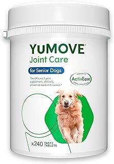YuMOVE Senior Dog Joint Supplement, Higher Strength for Joint Care, Essential Hip and Joint Aid for Older Dogs Aged 8 Plus, 240 Tablets