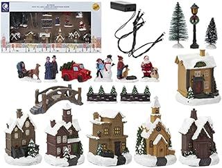 Snow White 523105 Mini Village Set | 25 Pieces Christmas Accessory, Multicolor, One Size