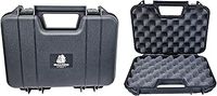 BULLDOG AIRSOFT Pistol Hard Case with Foam Insert Lockable Waterproof Pistol Case 31 x 21 x 6 CM