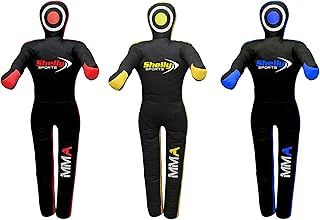 Shelly MMA Dummy Judo Grappling Dummy Punching Bag Brazilian BJJ JIU Jitsu Standing Position Dummy Wrestling Martial Arts Boxing Karate Training Dummies - Canvas - UNFILLED