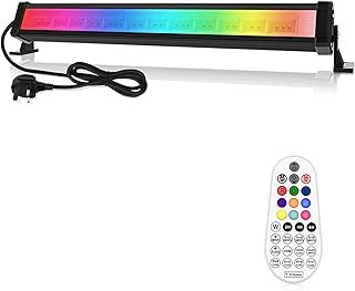Linke LED RGB Light Bar 42W Wall Washer Light 3350LM Super Bright Adjustable Remote Control Disco Lights for DJ Party Stage Garden BBQ Halloween Christmas Festival Decorative