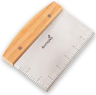 Stainless Steel Metal Griddle Scraper Chopper - Great as Dough Cutter for Bread and Pizza Dough - Multipurpose Kitchen Utensil for Flat Top Griddle - Commercial Quality