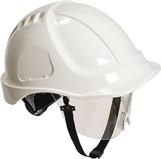 Portwest PW54 Endurance Plus Visor Workwear Safety Helmet White