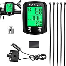 Bike Computer 19 Functions Ip54 Waterproof,Bike Speedometer,Bike Accessories For Men,Speedometer Bikes With Lcd Backlit Touch Screen Cycling Computers Road Bike Accessories Universal Cycle Computer