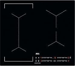 AEG 5000 Series Induction Hob, IKX64301CB, 4 Cooking Zones, 60cm, Hob2Hood Function, Built-In Hob Timer, Key-lock, Booster, Automatic Heating-Up, LED Indicators, Black