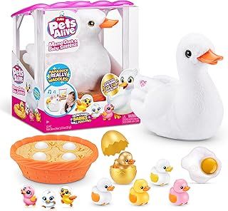 Pets Alive Mama Duck & Baby Surprise, Mama Duck, Electronic Pet Toy, Nurturing Play Surprise Hatching Interactive Girls Toy