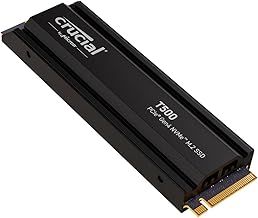 Crucial T500 4TB SSD PCIe Gen4 NVMe M.2 Internal Gaming PS5 SSD with Heatsink, Up to 7000MB/s, Compatible with PlayStation 5, TLC NAND, Laptop & Desktop, Solid State Drive - CT4000T500SSD5
