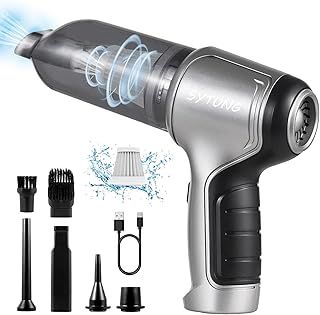 Mini Handheld Vacuum Cleaner Battery 19000Pa Cordless Handheld Vacuum Cleaner Battery Vacuum Cleaner 3 in 1 Multifunctional Brushless Motors Adjustable Power (Grey)