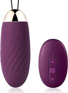 Bullet Vibrator with Remote Control for G Spot Stimulation,SVAKOM Elmer Wireless Vibrating Eggs, Female Masturbator with 26 Vibration Modes, Silicone Clitoral Massager Adult Sex Toys for Women