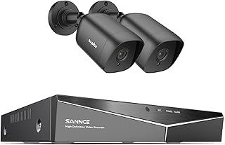 8 Channel 1080P CCTV Security Camera System, 2x 1080P Outdoor Bullet Cameras, DVR No HDD Security Video Recorder for Analog TVI Home Surveillance System, Email & Push Notification
