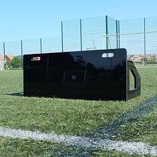The Soccer Store Football Rebound Board (W100cm x H40cm) - Dual Angle Football Rebounder Wall Board. Foldable Football Training Equipment Accessories to Improve Passing Skills & Ball Control.
