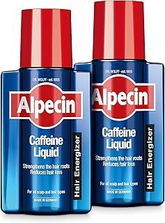 Alpecin Caffeine Liquid Hair Tonic 2x 200ml | Against Thinning Hair | Natural Hair Growth for Men | Energizer for Strong Hair | Hair Care for Men Made in Germany