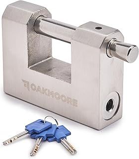 High Security Padlocks, Shipping Container Padlock | Pad Lock with Key x 3 | Heavy Duty for Outside Gates, Sheds & Shipping Containers, Security Lock Anti Rust Protection